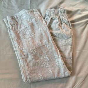 Abercrombie High Rise Floral Linen Pant